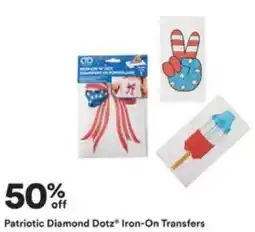 Michaels Patriotic Diamond Dotz Iron-On Transfers offer