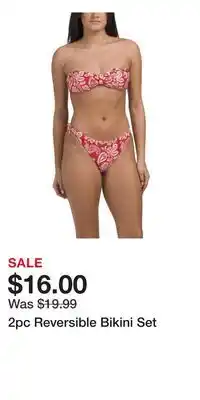 TJ Maxx 2pc Reversible Bikini Set offer