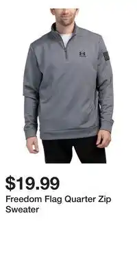 TJ Maxx Freedom Flag Quarter Zip Sweater offer