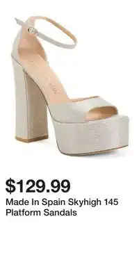 TJ Maxx Made In Spain Skyhigh 145 Platform Sandals offer