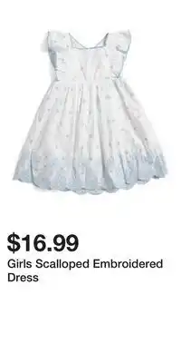 TJ Maxx Girls Scalloped Embroidered Dress offer