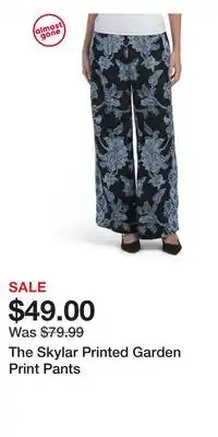 TJ Maxx The Skylar Printed Garden Print Pants offer