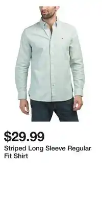 TJ Maxx Striped Long Sleeve Regular Fit Shirt offer