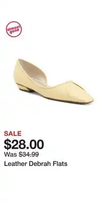 TJ Maxx Leather Debrah Flats offer