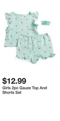 TJ Maxx Girls 2pc Gauze Top And Shorts Set offer