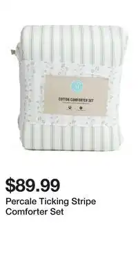 TJ Maxx Percale Ticking Stripe Comforter Set offer