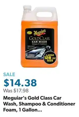 Sam's Club Meguiar's Gold Class Car Wash, Shampoo & Conditioner Foam, 1 Gallon (128 Oz.) offer