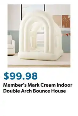 Sam's Club Member's Mark Cream Indoor Double Arch Bounce House offer