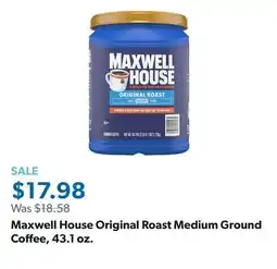 Sam's Club Maxwell House Original Roast Medium Ground Coffee, 43.1 oz offer