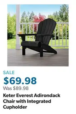 Sam's Club Keter Everest Adirondack Chair with Integrated Cupholder offer
