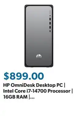 Sam's Club HP OmniDesk Desktop PC | Intel Core i7‑14700 Processor | 16GB RAM | 1TB SSD | Windows 11 Home offer