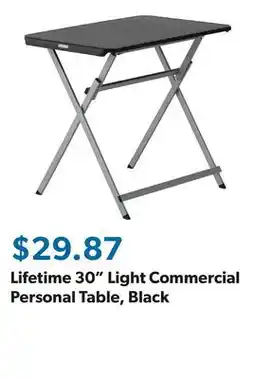 Sam's Club Lifetime 30 Light Commercial Personal Table, Black offer