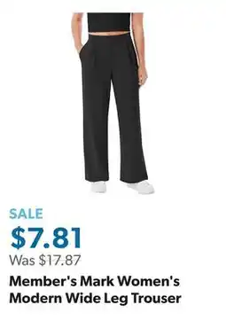 Sam's Club Member's Mark Women's Modern Wide Leg Trouser offer