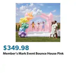 Sam's Club Member's Mark Event Bounce House Pink offer