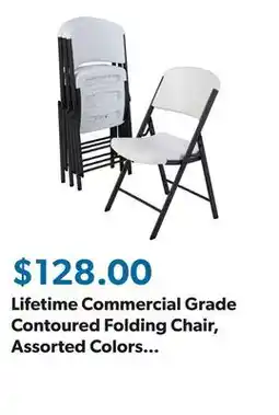 Sam's Club Lifetime Commercial Grade Contoured Folding Chair, Assorted Colors offer