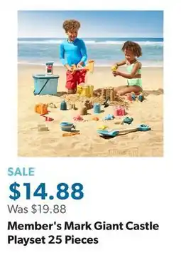 Sam's Club Member's Mark Giant Castle Playset 25 Pieces offer