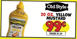 Ollie's YELLOW MUSTARD offer