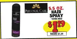 Ollie's HAIR SPRAY offer