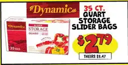 Ollie's QUART STORAGE SLIDER SLIDER BAGS offer