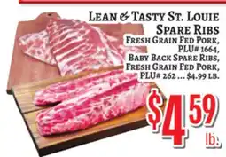 Trade Fair Supermarket LEAN & TASTY ST. LOUIE SPARE RIBS offer