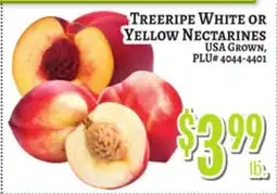 Trade Fair Supermarket Treeriipe White Or Yellow Nectarines offer