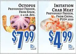 Trade Fair Supermarket Octopus, Imitation Crab Meat offer