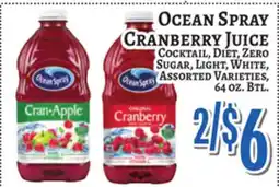 Trade Fair Supermarket OCEAN SPRAY CRANBERRY JUICE offer