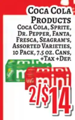 Trade Fair Supermarket COCA COLA PRODUCTS offer