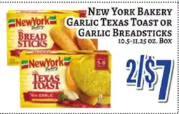 Trade Fair Supermarket New York Bakery Garlic Texas Toast Or Garlic Breadsticks offer