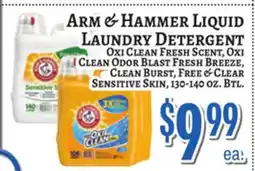 Trade Fair Supermarket ARM & HAMMER LIQUID LAUNDRY DETERGENT offer