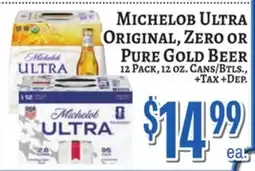 Trade Fair Supermarket Michelob Ultra Original, Zero Or Pure Gold Beer offer