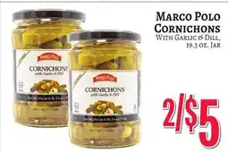 Trade Fair Supermarket Marco Polo CORNICHONS With GARLIC & DILL offer