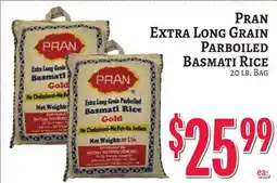 Trade Fair Supermarket PRAN Extra Long Grain Parboiled Basmati Rice offer