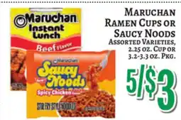 Trade Fair Supermarket MARUCHAN Ramen Cups OR Saucy Noods offer