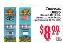 Trade Fair Supermarket TROPICAL Queso Blanco, De Freir, Amarillo para Freir, Colombian offer