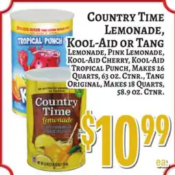 Trade Fair Supermarket COUNTRY TIME LEMONADE, KOOL-AID or TANG offer
