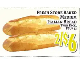 Trade Fair Supermarket FRESH STORE BAKED MEDIUM ITALIAN BREAD offer
