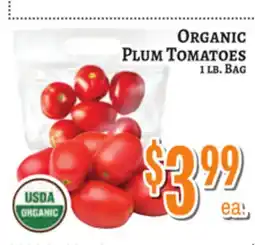 Trade Fair Supermarket ORGANIC PLUM TOMATOES offer