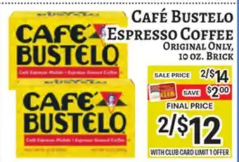 Trade Fair Supermarket CAFÉ BUSTELO Espresso Coffee offer