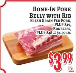 Trade Fair Supermarket BONE-IN PORK BELLY WITH RIB offer