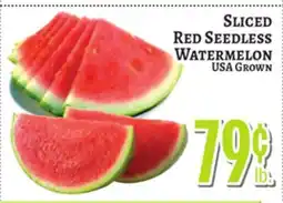 Trade Fair Supermarket SLICED Red Seedless Watermelon offer