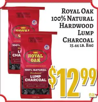 Trade Fair Supermarket Royal Oak 100% NATURAL Hardwood Lump CHARCOAL offer