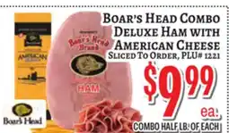 Trade Fair Supermarket Boar's Head Combo Deluxe Ham with AMERICAN CHEESE offer
