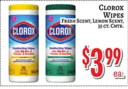 Trade Fair Supermarket Clorox Wipes offer