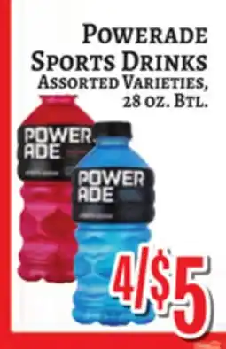 Trade Fair Supermarket POWERADE SPORTS DRINKS offer