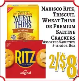 Trade Fair Supermarket Nabisco Ritz, Triscuit, Wheat Thins or Premium Saltine Crackers offer
