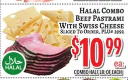 Trade Fair Supermarket Halal Combo Beef Pastrami With Swiss Cheese offer