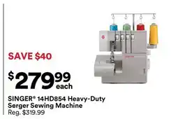 Michaels SINGER 14HD854 Heavy-Duty Serger Sewing Machine offer