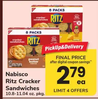 ACME Nabisco Ritz Cracker Sandwiches offer