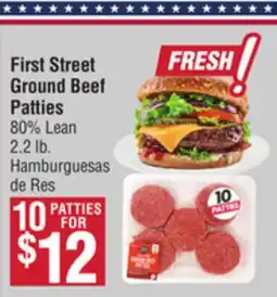 Smart & Final First Street Ground Beef Patties offer